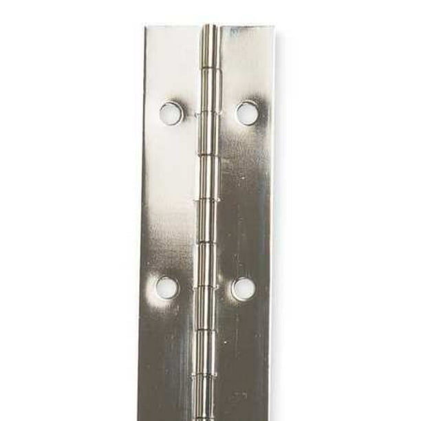 5/8 In W X 48 In H Bright Nickel Continuous Hinge,1Cba1 5/8 In W X 48 In H Bright Nickel Continuous Hinge,1Cba1